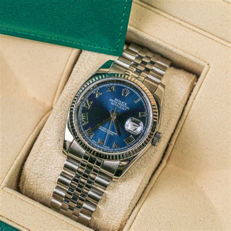 rolex datejust roman blue